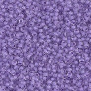 Miyuki seed beads 11/0 - Semi frosted lilac lined crystal 11-1924
